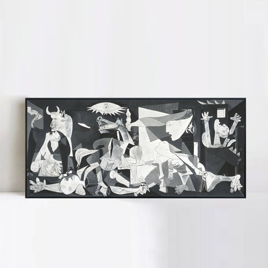 INVIN ART Framed Canvas Giclee Print Art Guernica by Pablo Picasso Wall Art Living Room Home Office Decorations