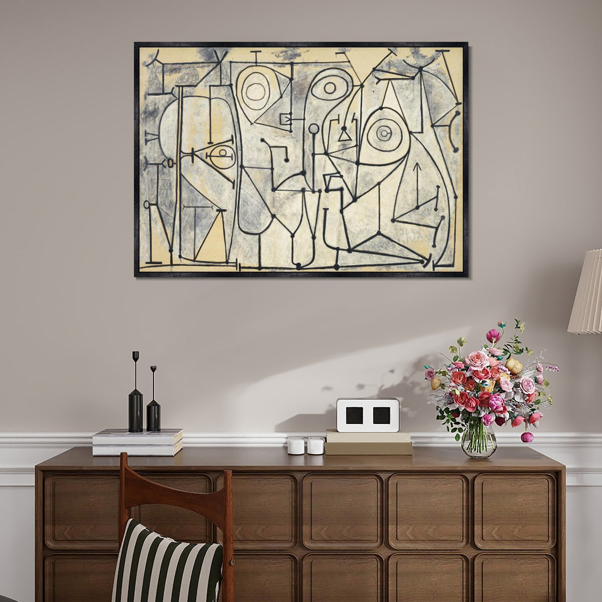 INVIN ART Framed Canvas Giclee Print Art 1948 La cuisine 1 by Pablo Picasso Wall Art