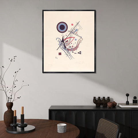 INVIN ART Framed Canvas Giclee Print BLAU,NO. 14 FROM AN EDITION OF 100 by Wassily Kandinsky Wall Art Living Room Home Office Decorations