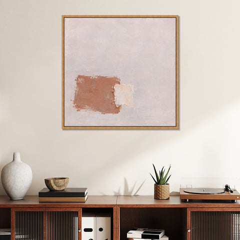 INVIN ART Framed Canvas 100% Handpainted Oil Painting Light Within Clay Wall Art