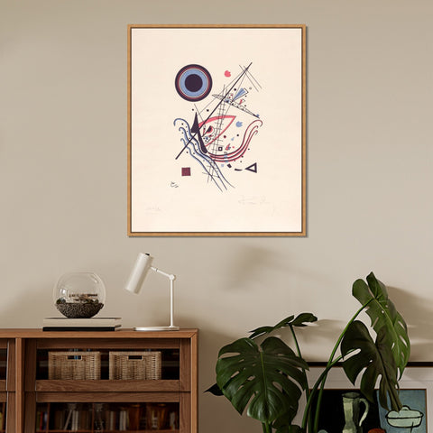 INVIN ART Framed Canvas Giclee Print BLAU,NO. 14 FROM AN EDITION OF 100 by Wassily Kandinsky Wall Art Living Room Home Office Decorations