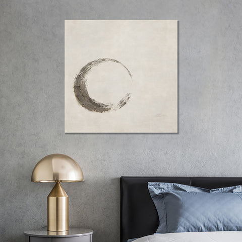 INVIN ART Framed Canvas 100% Handpainted Oil Painting Unfinished Circle Wall Art