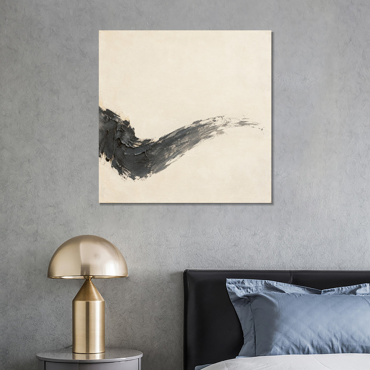 INVIN ART Framed Canvas 100% Handpainted Oil Painting A Breath of Ink Wall Art