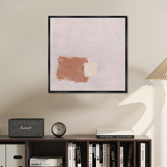 INVIN ART Framed Canvas 100% Handpainted Oil Painting Light Within Clay Wall Art