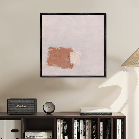 INVIN ART Framed Canvas 100% Handpainted Oil Painting Light Within Clay Wall Art