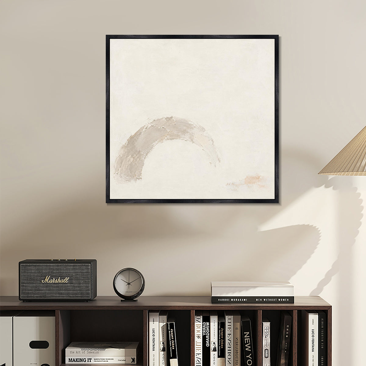 INVIN ART Framed Canvas 100% Handpainted Oil Painting Weathered Arch Wall Art