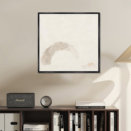 INVIN ART Framed Canvas 100% Handpainted Oil Painting Weathered Arch Wall Art