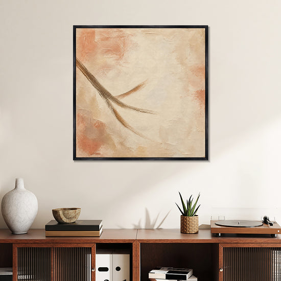 INVIN ART Framed Canvas 100% Handpainted Oil Painting Fine Branch in the Wind Wall Art