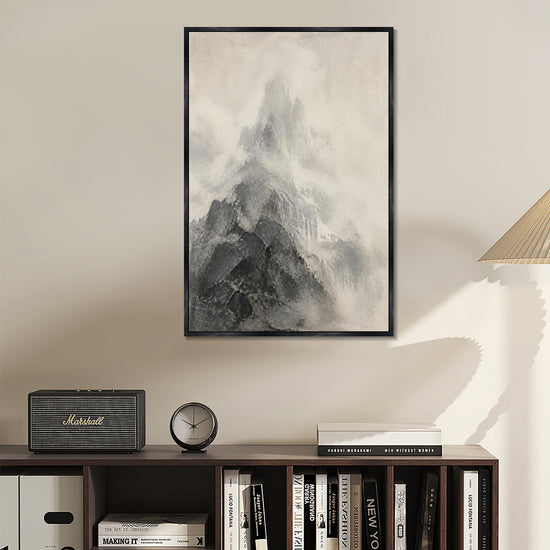 INVIN ART Framed Canvas 100% Handpainted Oil Painting The Unseen Summit Wall Art
