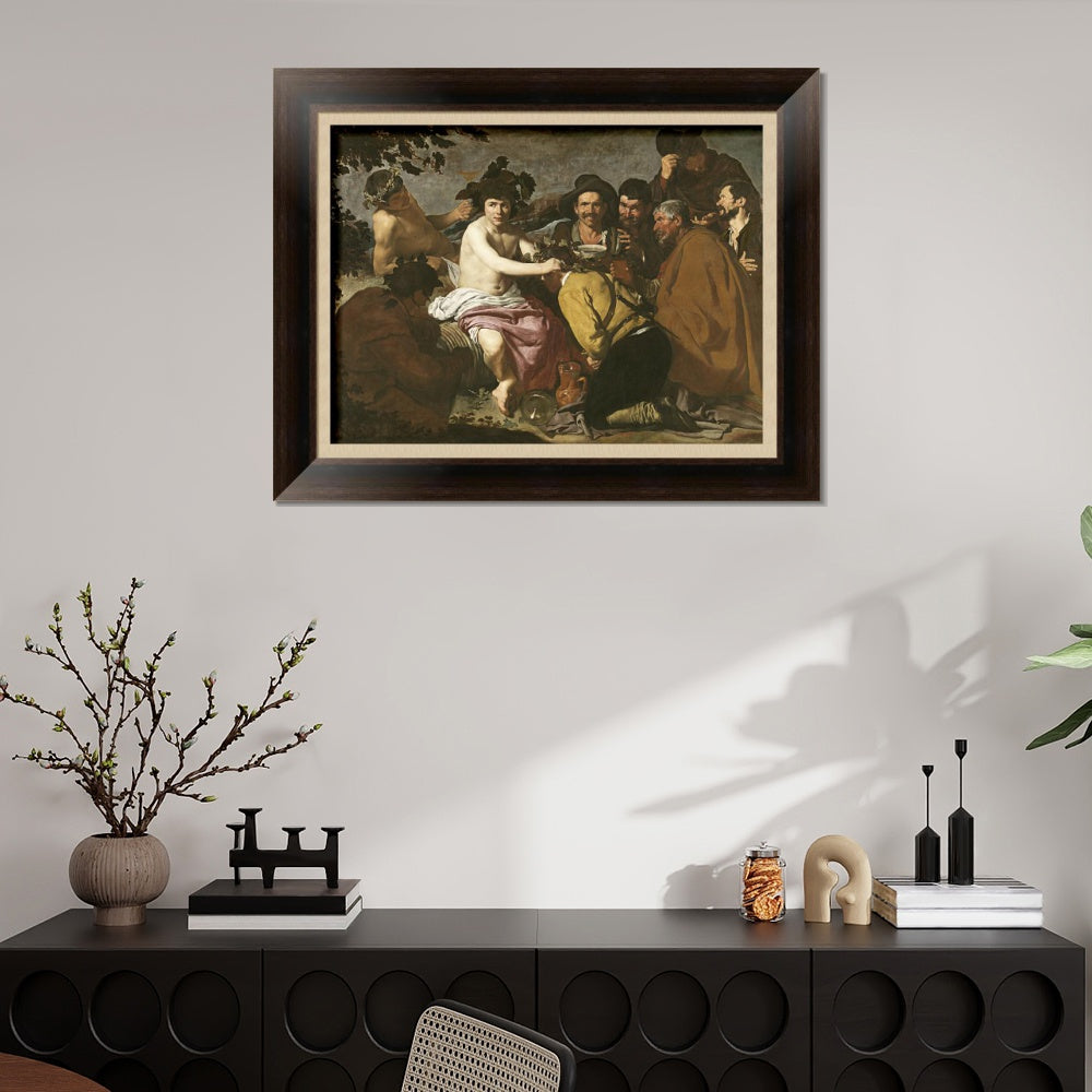 INVIN ART Framed Canvas Art Giclee Print The Triumph of Bacchus by the Christian Soul by Diego Velazquez Wall Art Living Decorations