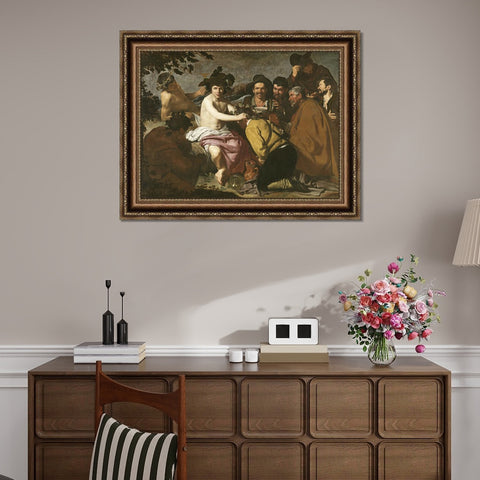 INVIN ART Framed Canvas Art Giclee Print The Triumph of Bacchus by the Christian Soul by Diego Velazquez Wall Art Living Decorations