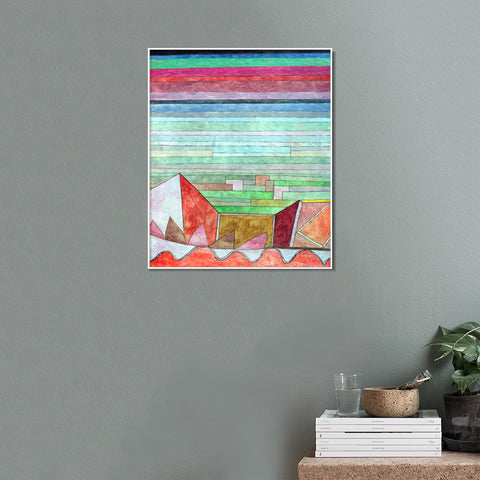 INVIN ART Framed Canvas Giclee Print 1932 Blick in das Fruchtland anagoria by Paul Klee Wall Art Living Room Home Office Decorations