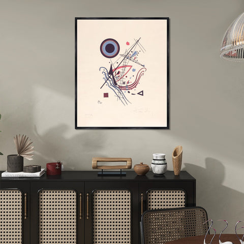 INVIN ART Framed Canvas Giclee Print BLAU,NO. 14 FROM AN EDITION OF 100 by Wassily Kandinsky Wall Art Living Room Home Office Decorations