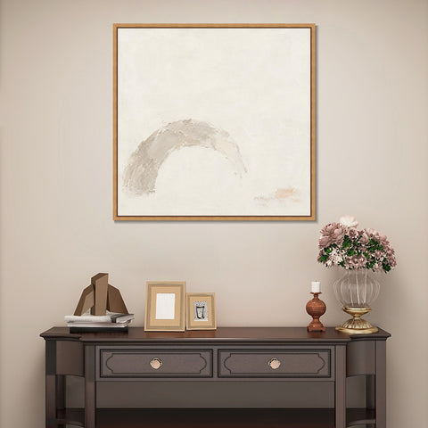 INVIN ART Framed Canvas 100% Handpainted Oil Painting Weathered Arch Wall Art