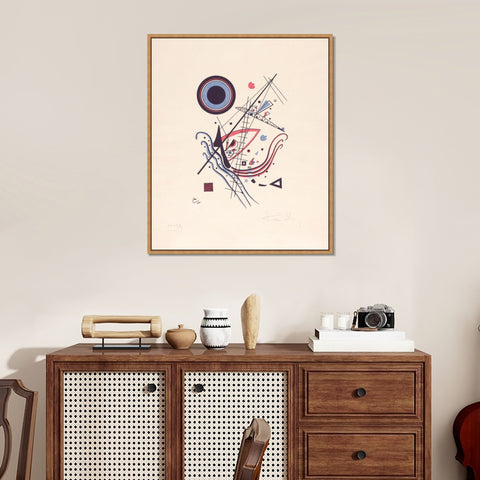 INVIN ART Framed Canvas Giclee Print BLAU,NO. 14 FROM AN EDITION OF 100 by Wassily Kandinsky Wall Art Living Room Home Office Decorations