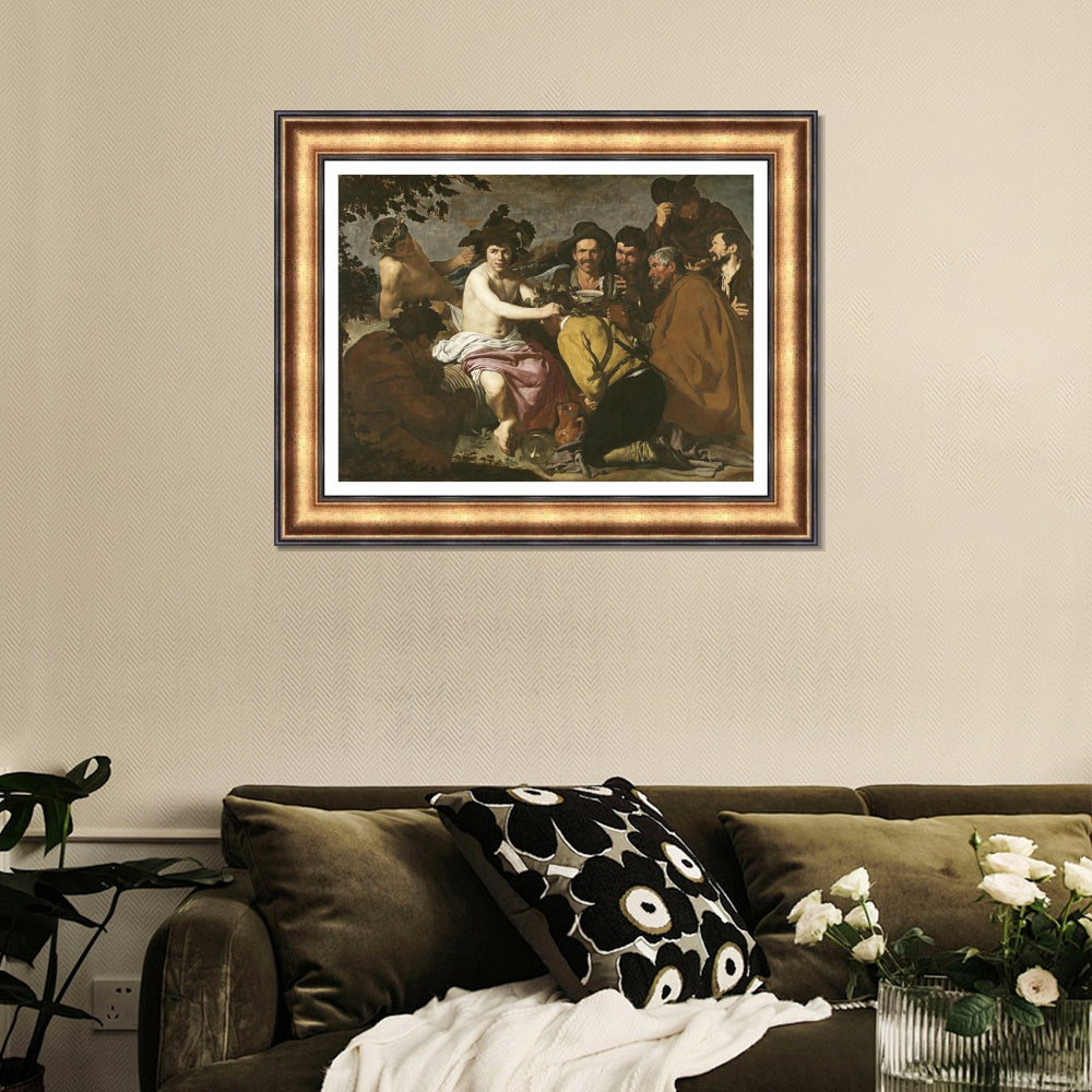INVIN ART Framed Canvas Art Giclee Print The Triumph of Bacchus by the Christian Soul by Diego Velazquez Wall Art Living Decorations