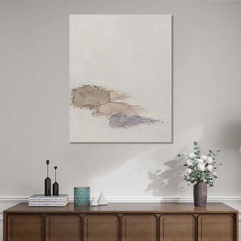 INVIN ART Framed Canvas 100% Handpainted Oil Painting Shifting Strata Wall Art