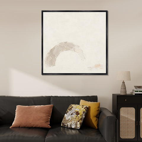 INVIN ART Framed Canvas 100% Handpainted Oil Painting Weathered Arch Wall Art