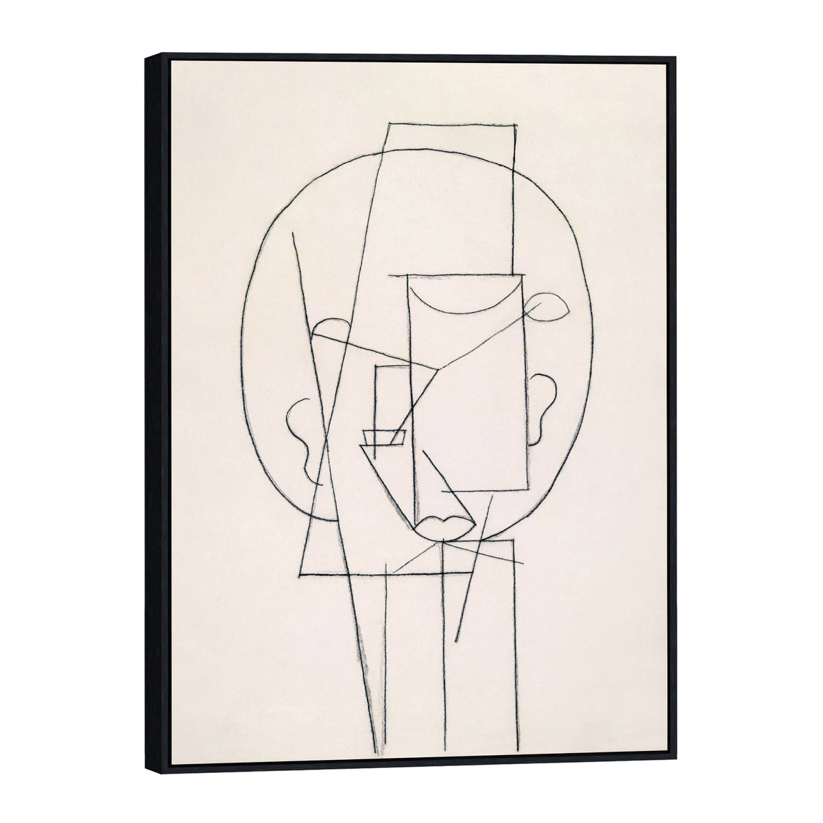 INVIN ART Framed Canvas Giclee Print Art Head 1913,by Pablo Picasso Wall Art
