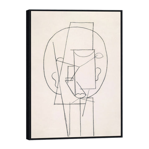 INVIN ART Framed Canvas Giclee Print Art Head 1913,by Pablo Picasso Wall Art Living Room Home Office Decorations