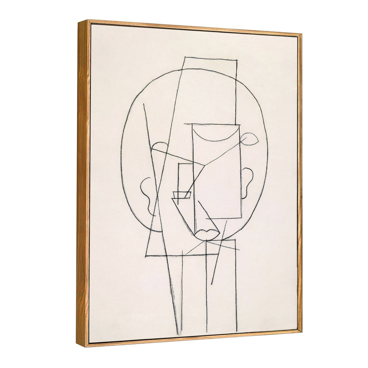 INVIN ART Framed Canvas Giclee Print Art Head 1913,by Pablo Picasso Wall Art