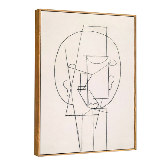 INVIN ART Framed Canvas Giclee Print Art Head 1913,by Pablo Picasso Wall Art