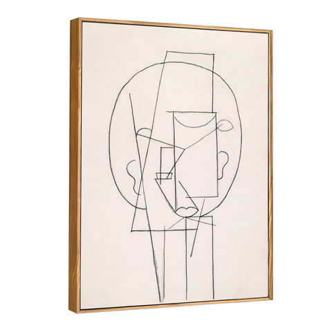 INVIN ART Framed Canvas Giclee Print Art Head 1913,by Pablo Picasso Wall Art Living Room Home Office Decorations