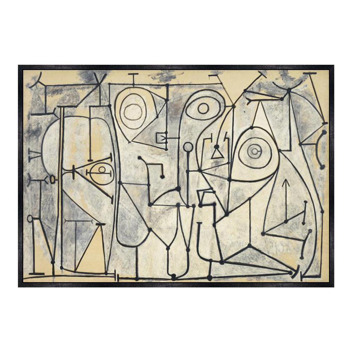 INVIN ART Framed Canvas Giclee Print Art 1948 La cuisine 1 by Pablo Picasso Wall Art