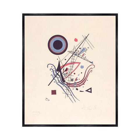 INVIN ART Framed Canvas Giclee Print BLAU,NO. 14 FROM AN EDITION OF 100 by Wassily Kandinsky Wall Art Living Room Home Office Decorations
