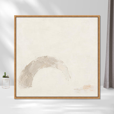 INVIN ART Framed Canvas 100% Handpainted Oil Painting Weathered Arch Wall Art