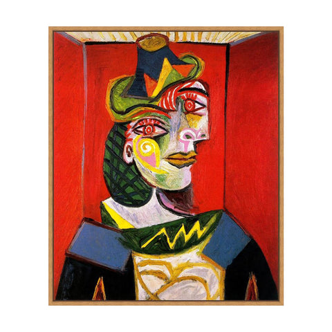 INVIN ART Framed Canvas Giclee Print Art 1938 Portrait de Dora Maar by Pablo Picasso Wall Art Living Room Home Office Decorations