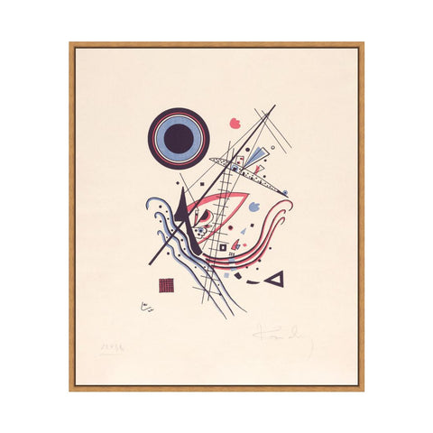 INVIN ART Framed Canvas Giclee Print BLAU,NO. 14 FROM AN EDITION OF 100 by Wassily Kandinsky Wall Art Living Room Home Office Decorations