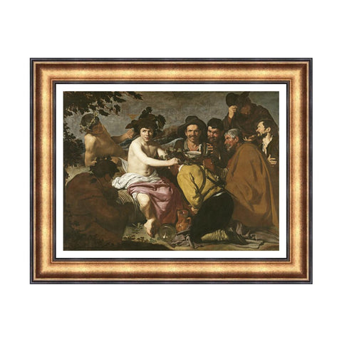 INVIN ART Framed Canvas Art Giclee Print The Triumph of Bacchus by the Christian Soul by Diego Velazquez Wall Art Living Decorations