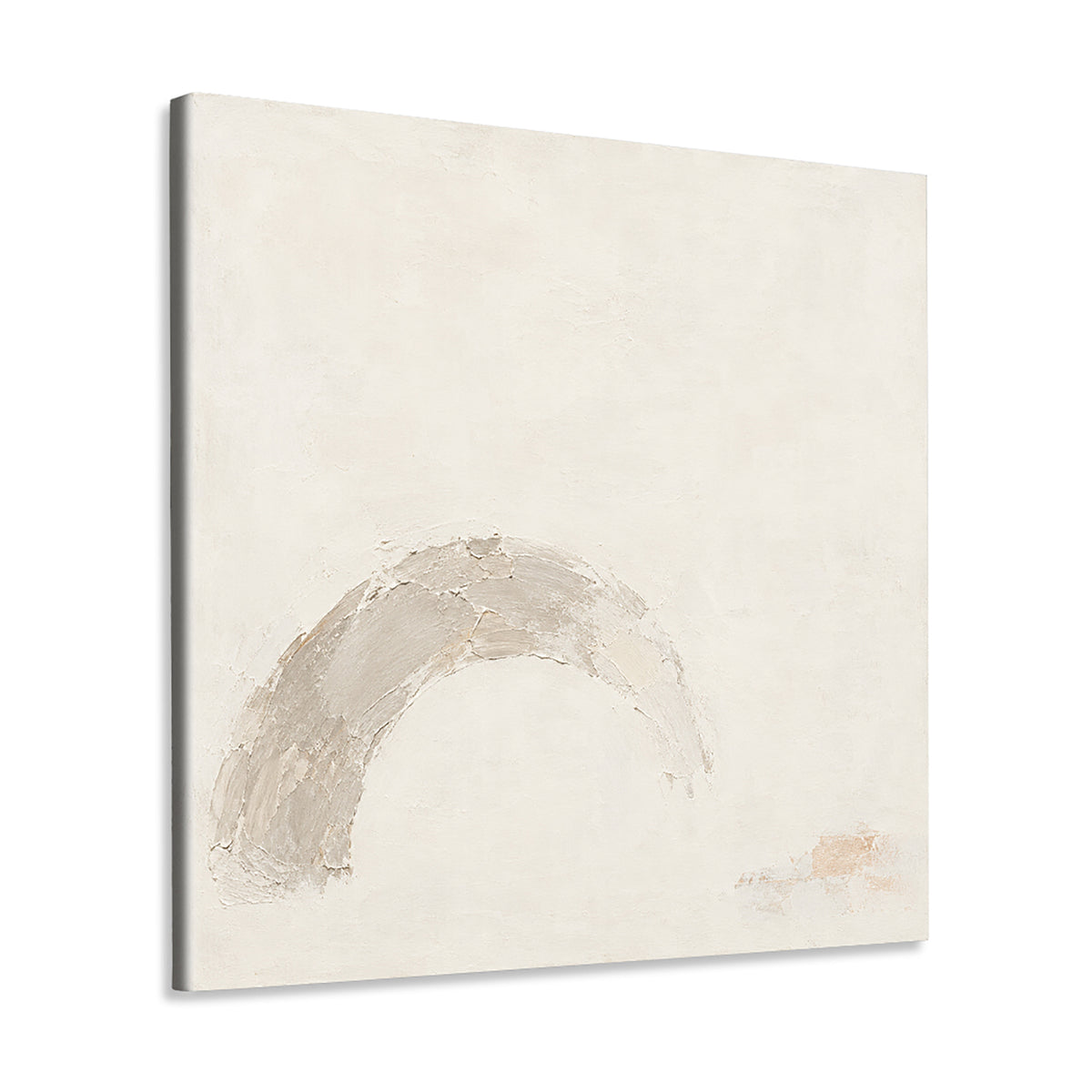 INVIN ART Framed Canvas 100% Handpainted Oil Painting Weathered Arch Wall Art