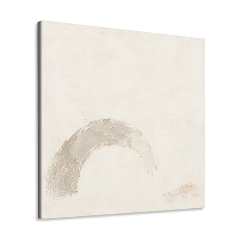 INVIN ART Framed Canvas 100% Handpainted Oil Painting Weathered Arch Wall Art
