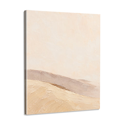 INVIN ART Framed Canvas 100% Handpainted Oil Painting Turning Dunes Wall Art