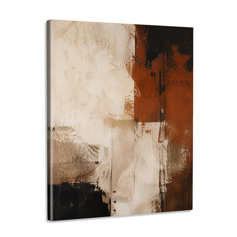 INVIN ART Framed Canvas 100% Handpainted Oil Painting Rust on a Weathered Wall Wall Art