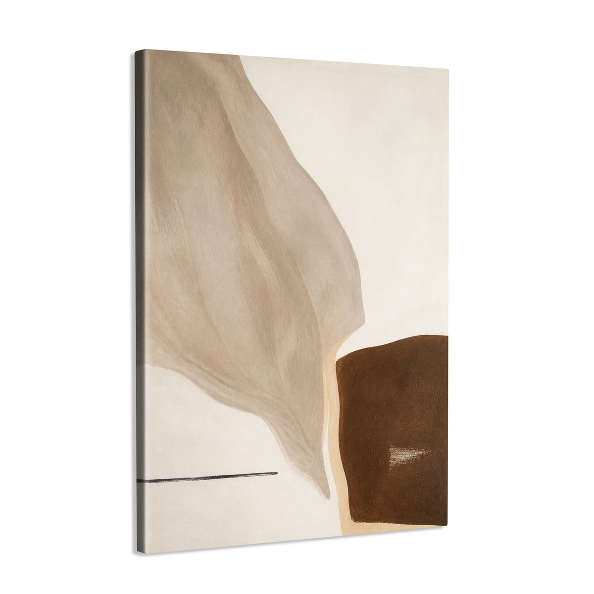 INVIN ART Framed Canvas 100% Handpainted Oil Painting A Pale Leaf Descending Wall Art