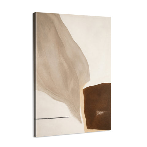 INVIN ART Framed Canvas 100% Handpainted Oil Painting A Pale Leaf Descending Wall Art