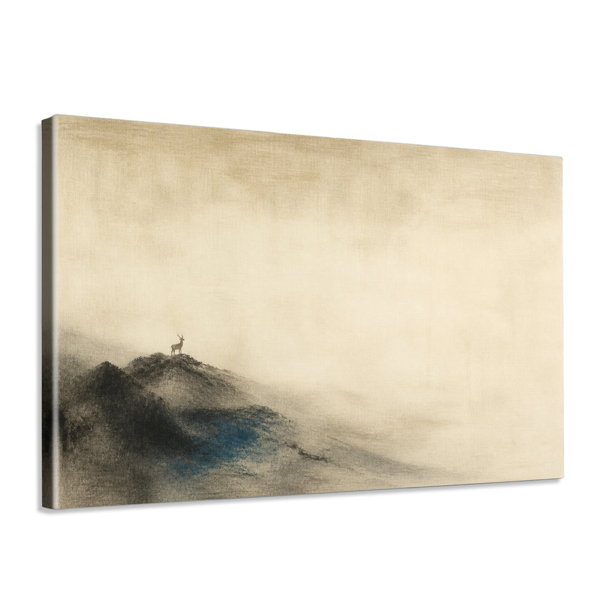 INVIN ART Framed Canvas 100% Handpainted Oil Painting Breath of Ten Thousand Mountains Wall Art