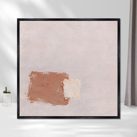 INVIN ART Framed Canvas 100% Handpainted Oil Painting Light Within Clay Wall Art