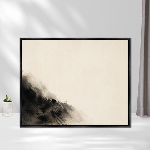 INVIN ART Framed Canvas 100% Handpainted Oil Painting Deer in the Empty Mountain Wall Art