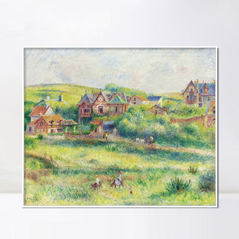 INVIN ART Framed Canvas LE CHALET DE BLANCHE PIERSON A POURVILLE by Pierre Auguste Renoir Wall Art Living Room Home Office Decorations