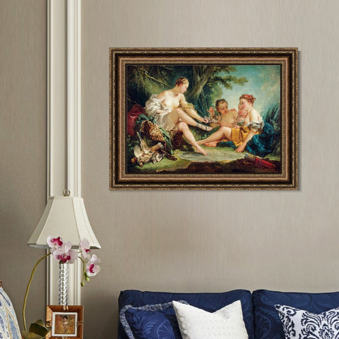 INVIN ART Framed Canvas Art Giclee Print Series#009 by Francois Boucher Wall Art Living Room Home Office Decorations