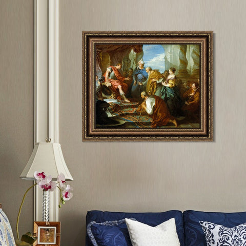 INVIN ART Framed Canvas Art Giclee Print Series#013 by Francois Boucher Wall Art Living Room Home Office Decorations
