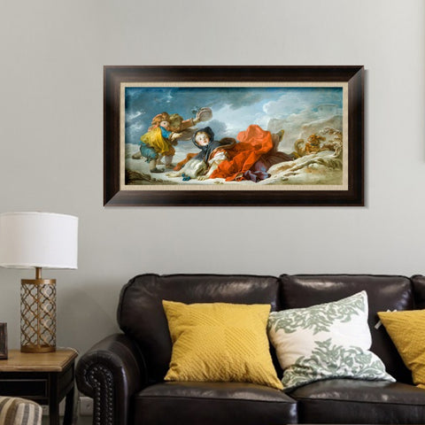 INVIN ART Framed Canvas Art Giclee Print Series#017 by Francois Boucher Wall Art Living Room Home Office Decorations