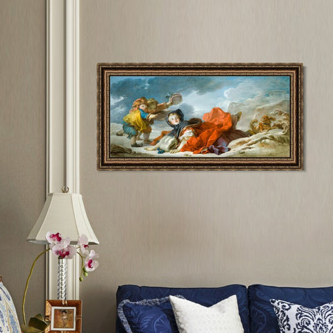 INVIN ART Framed Canvas Art Giclee Print Series#017 by Francois Boucher Wall Art Living Room Home Office Decorations