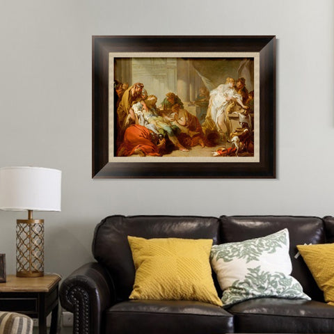 INVIN ART Framed Canvas Art Giclee Print Series#024 by Francois Boucher Wall Art Living Room Home Office Decorations