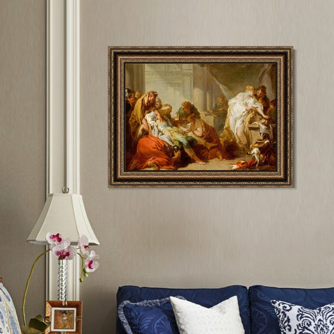 INVIN ART Framed Canvas Art Giclee Print Series#024 by Francois Boucher Wall Art Living Room Home Office Decorations