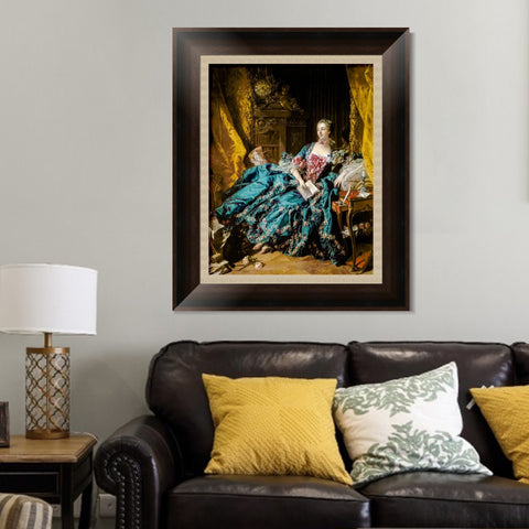 INVIN ART Framed Canvas Art Giclee Print Madame de Pompadour by Francois Boucher Wall Art Living Room Home Office Decorations